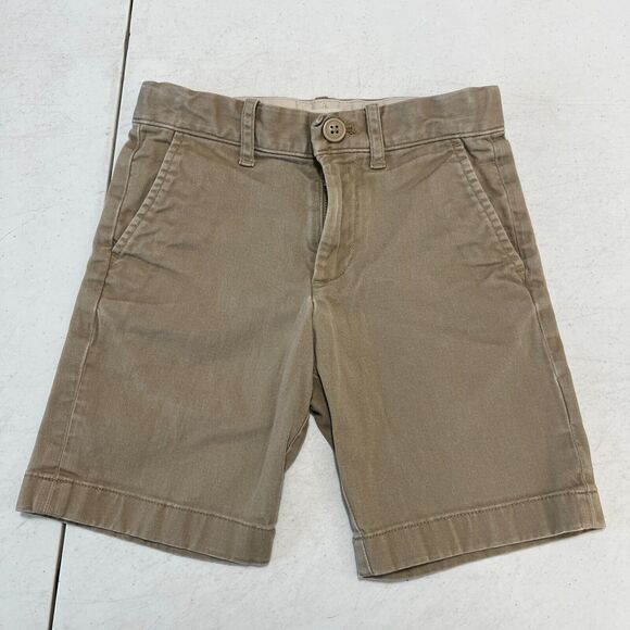 Crewcuts Shorts Boys 6‎ Brown Adjustable Stretch Gramercy Flex Chino Preppy Club - Picture 1 of 10